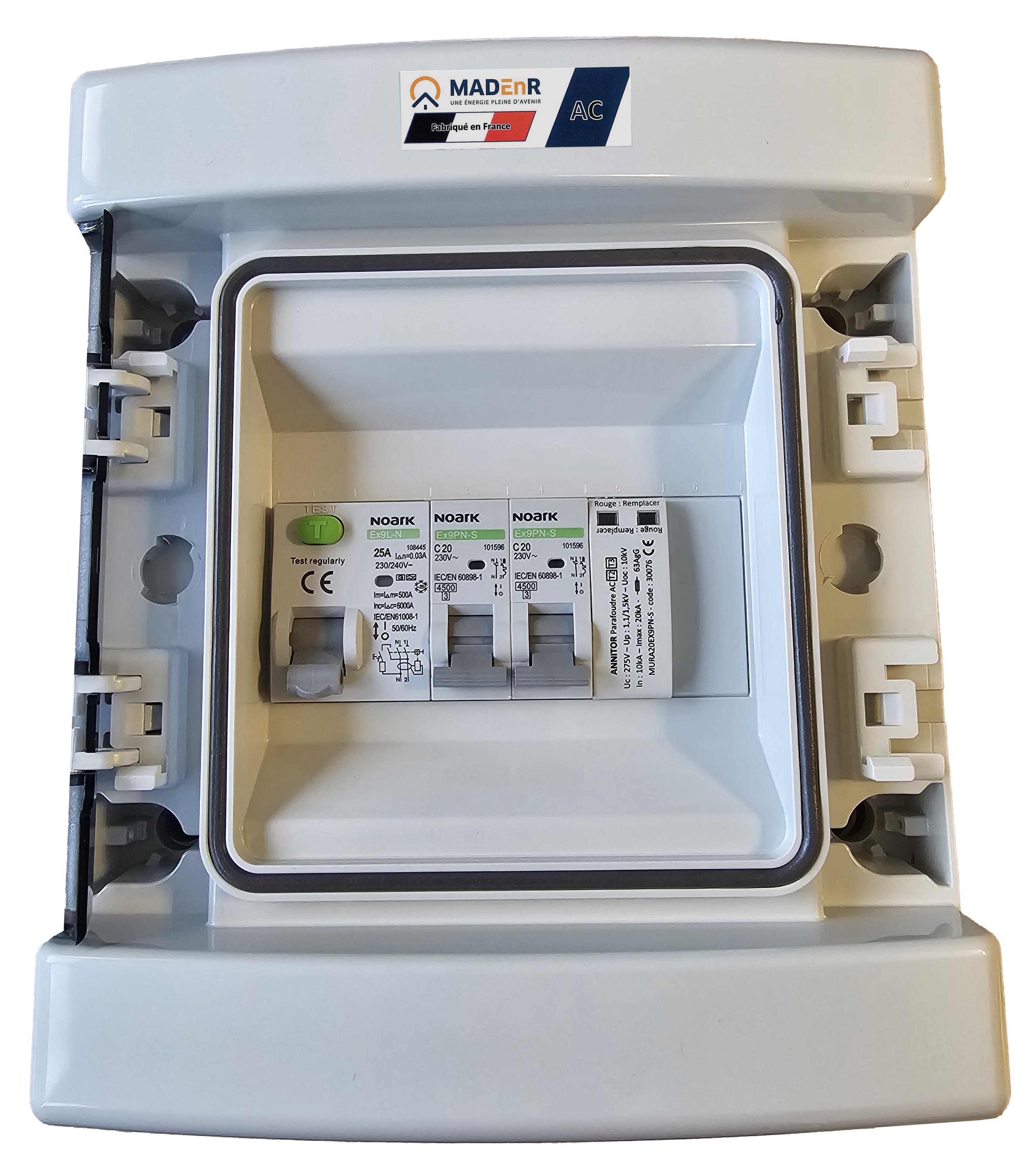 Madenr - Coffret AC Mono micro onduleur autre Enphase 3kW (C20) 30mA