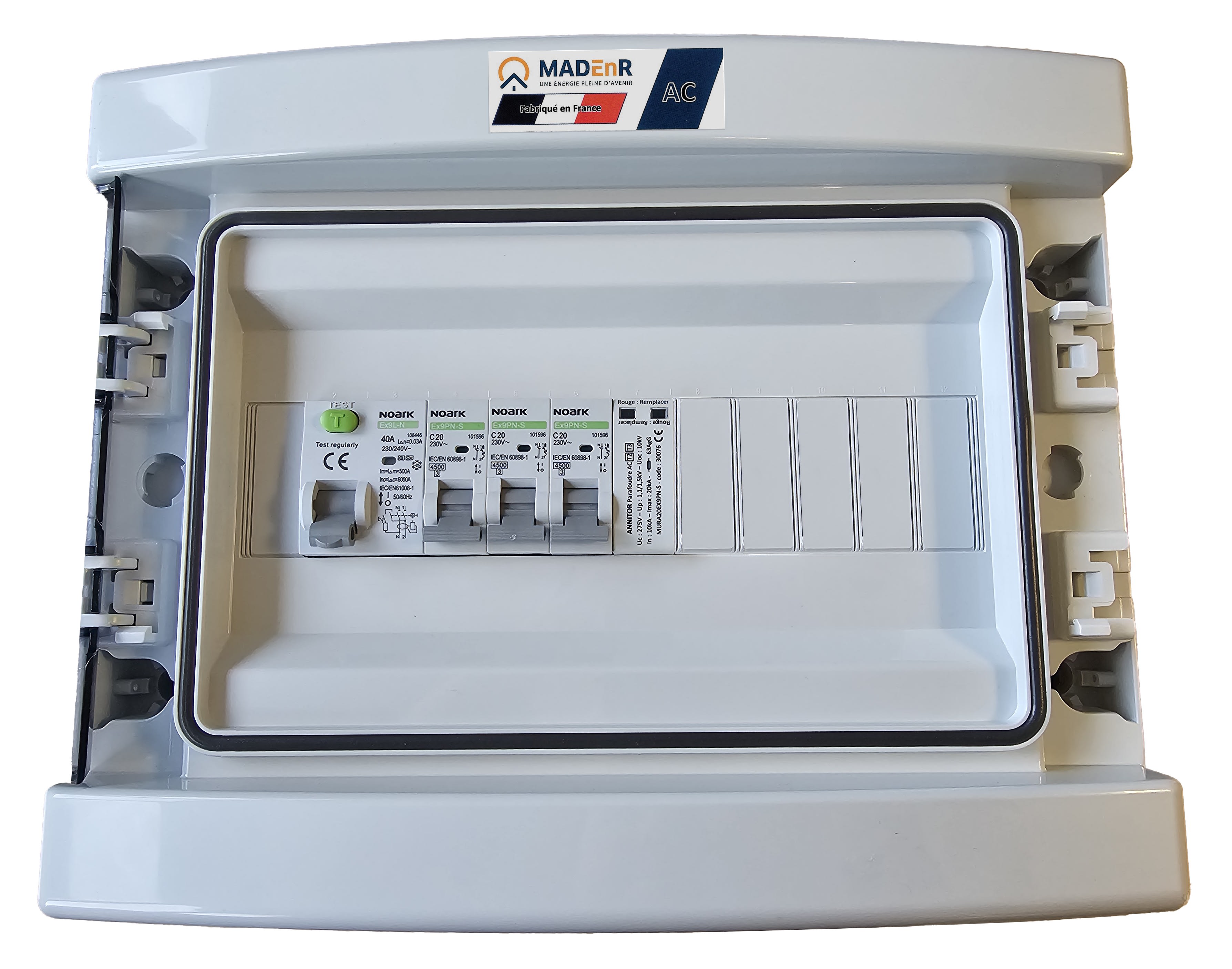 Madenr - Coffret AC Mono micro onduleur autre Enphase 6kW (2xC20) 30mA