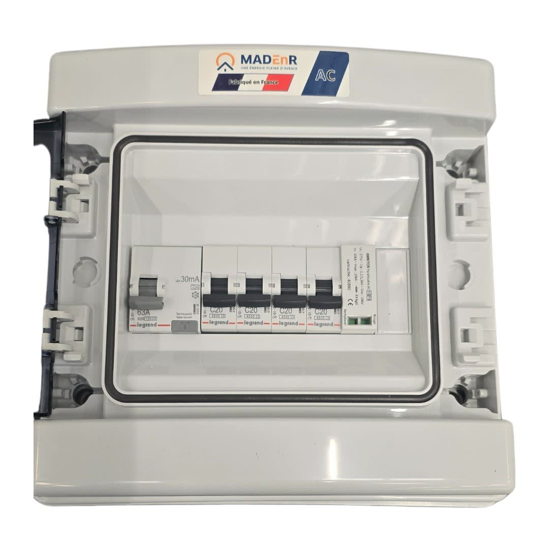 Madenr - Coffret AC Mono micro onduleur autre Enphase 9kW (3xC20) LG 30mA