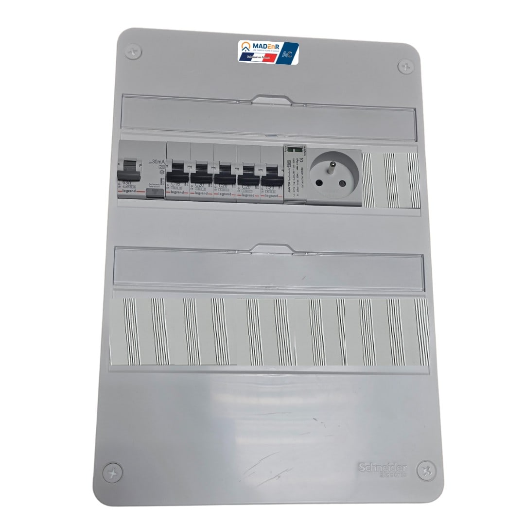 Madenr - Coffret GTL AC Mono micro ond autre Enph 9kW (3xC20) Prise place ECUC LG 30mA