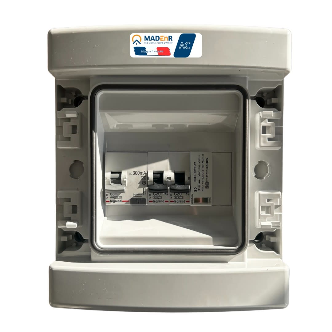 Madenr - Coffret AC monophasé 4kW 1 onduleur (C20) 300mA LG
