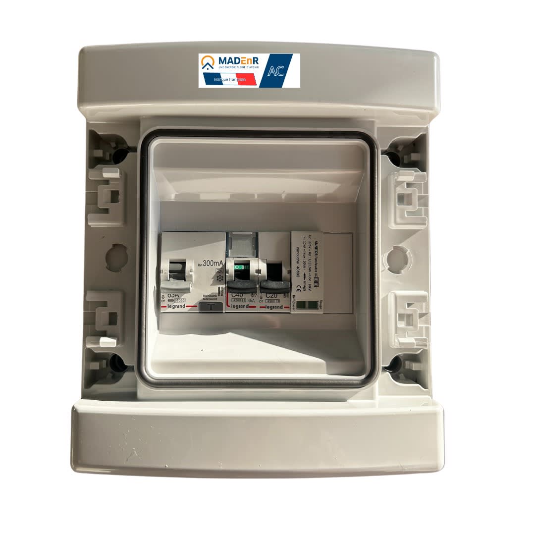 Madenr - Coffret AC monophasé 9kW 1 onduleur (C40) 300mA LG