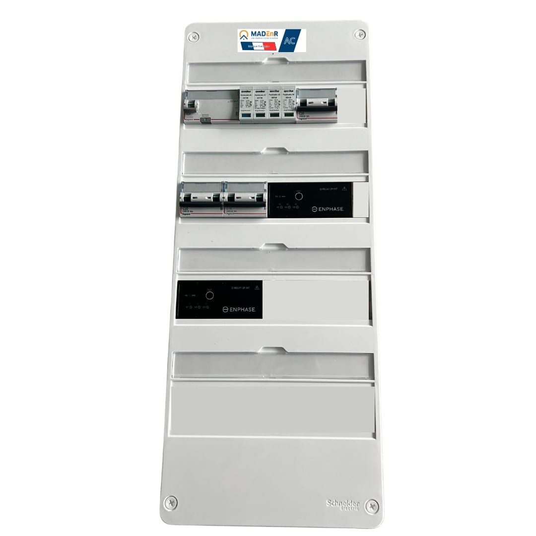 Madenr - Coffret GTL AC Tri micro Enph 18kW (2xC20) 2QR incl C2/C20 place Envoy LG 300mA