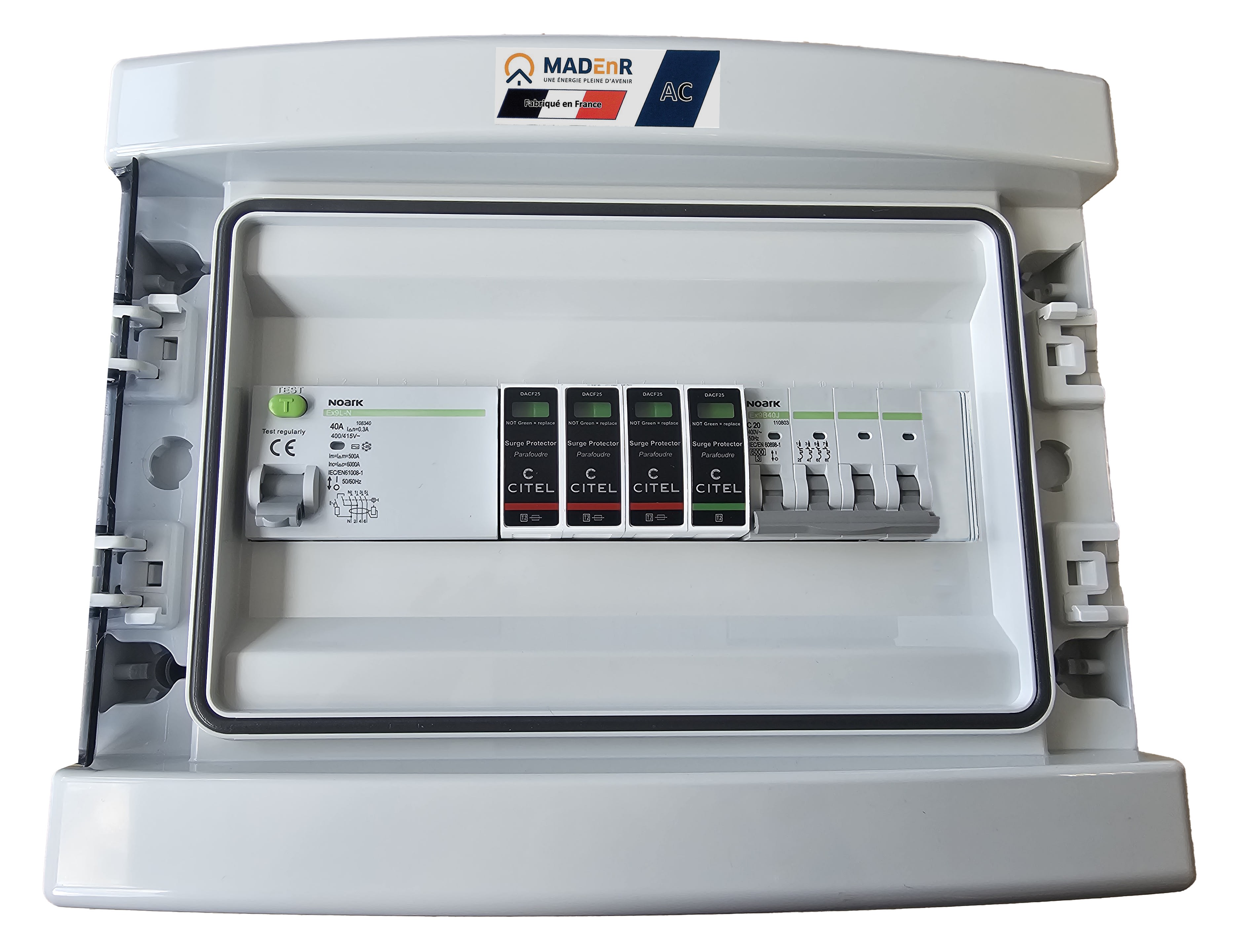 Madenr - Coffret AC Tri micro onduleur autre Enphase 9kW (C20) 30mA
