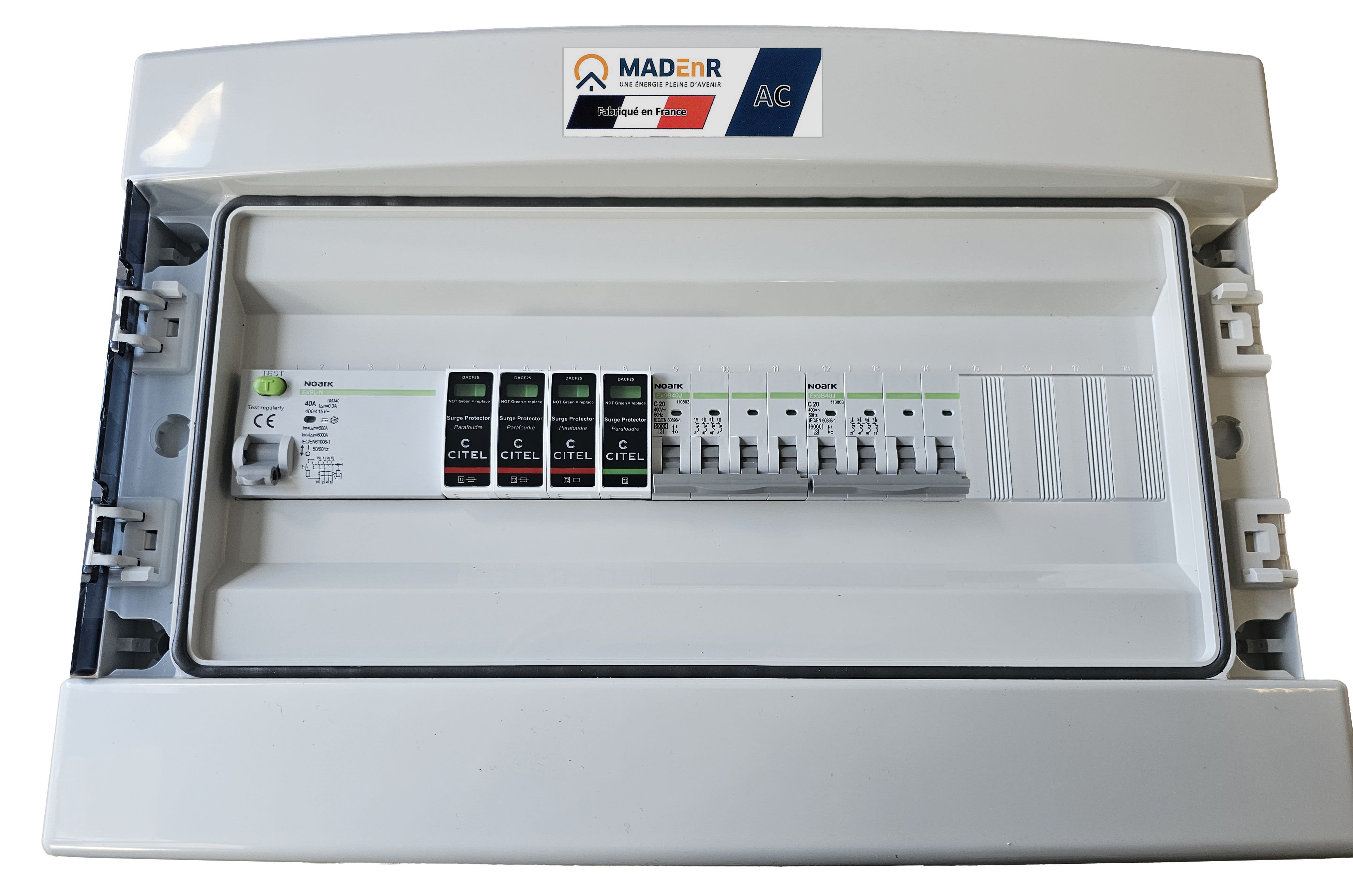 Madenr - Coffret AC Tri micro onduleur autre Enphase 18kW (2xC20) 300mA