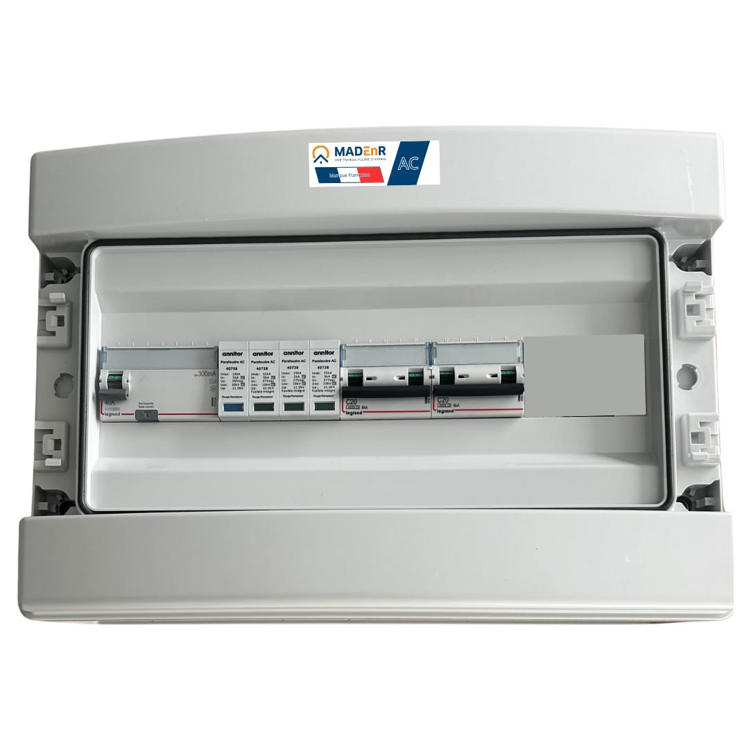 Madenr - Coffret AC Tri micro onduleur autre Enphase 18kW (2xC20) LG 300mA