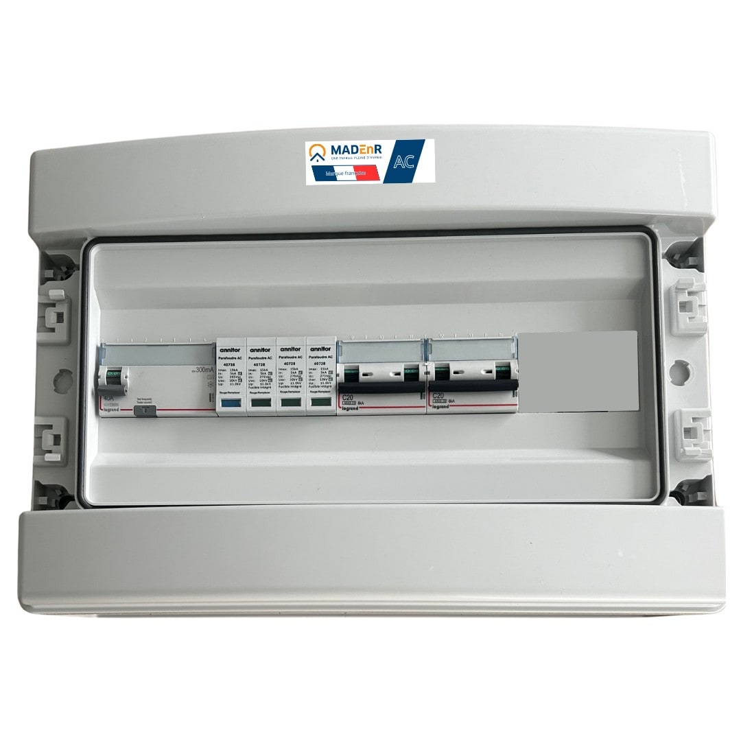 Madenr - Coffret AC Tri micro onduleur autre Enphase 18kW (2xC20) LG 300mA