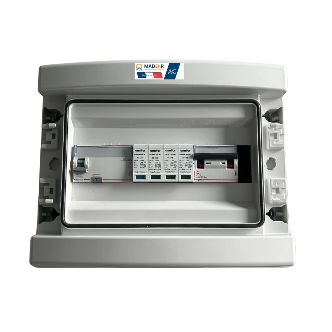 Madenr - Coffret AC triphasé 4-5kW 1 onduleur (C10) LG 300mA