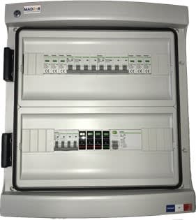 Madenr - Coffret DC+AC 1000V Triphasé 3MPPT de 2 Strings avec para 1 ond 30kW (C50) 300mA