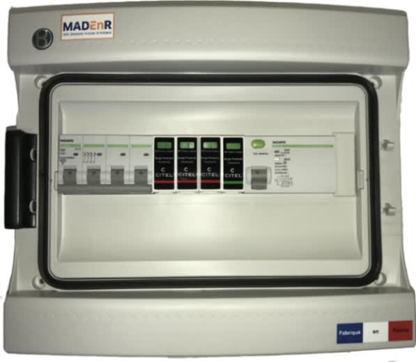 Madenr - Coffret AC triphasé 15-17kW 1 onduleur (C32) 300mA