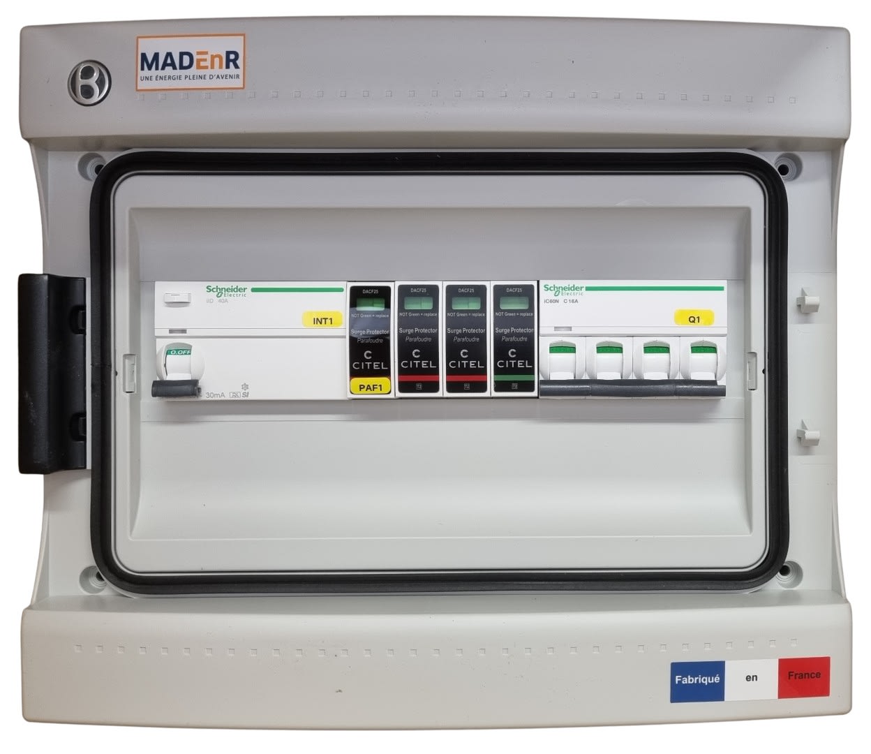 Madenr - Coffret AC triphasé 20-25kW 1 onduleur (C40) S 300mA