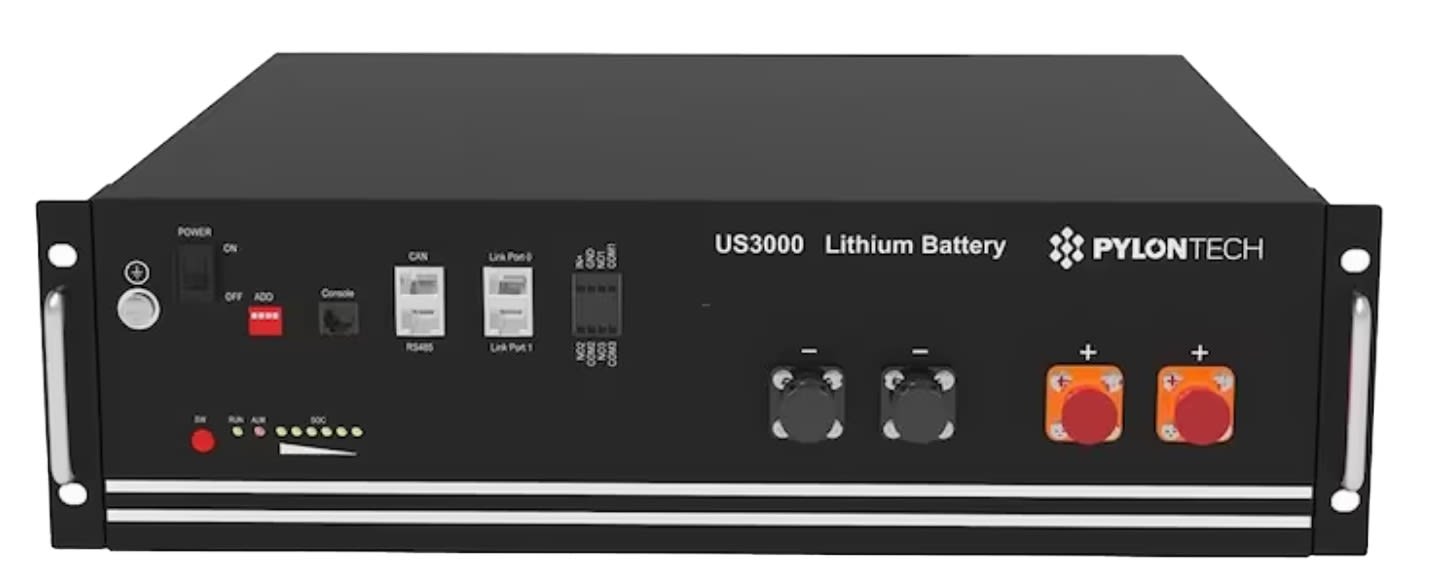 Madenr - Batterie Pylontech US3000C 3,55kWh 37A 48V DC