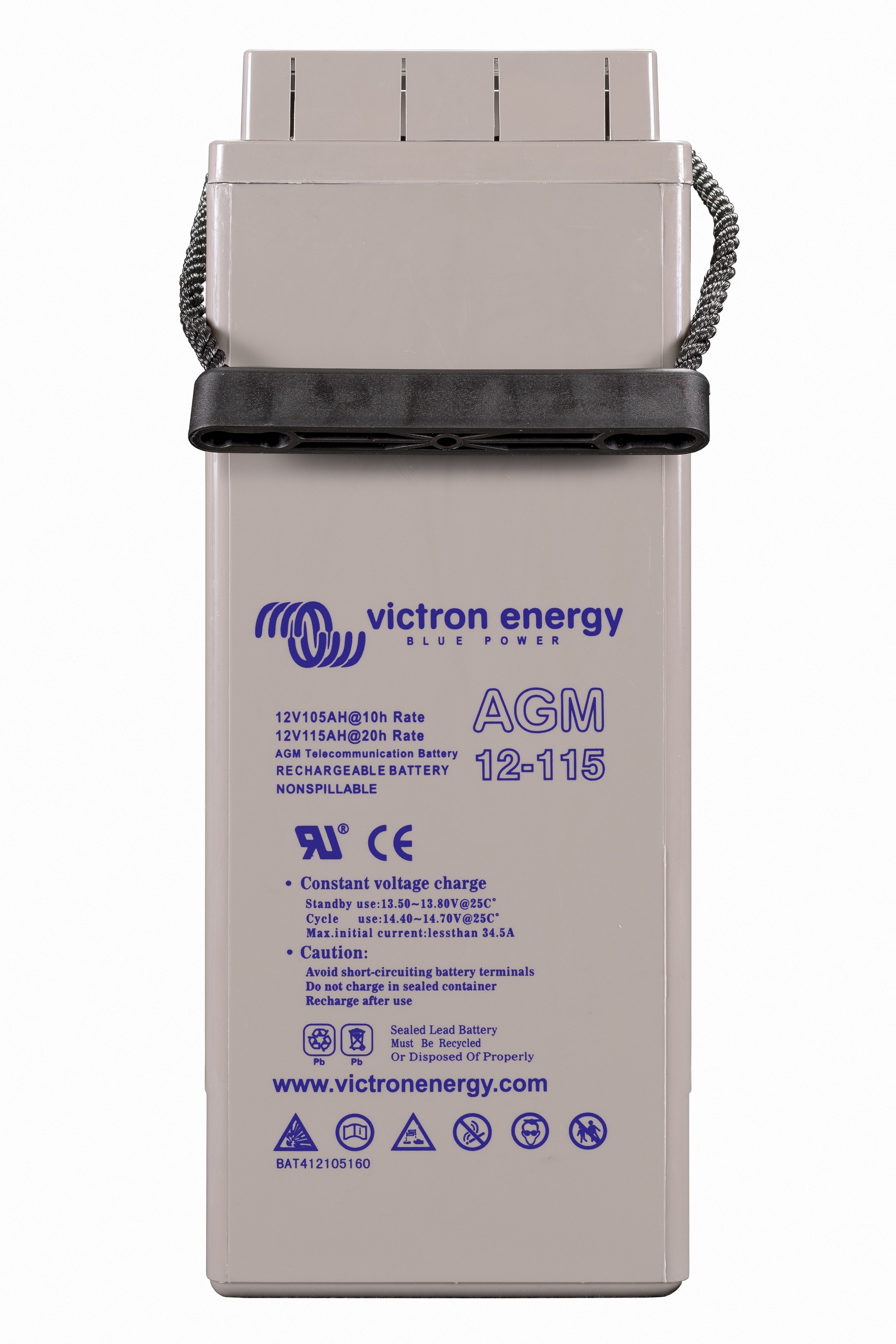 Madenr - Batterie 12V/115Ah AGM Telecomm (M8) (Absorbent Glass Mat)