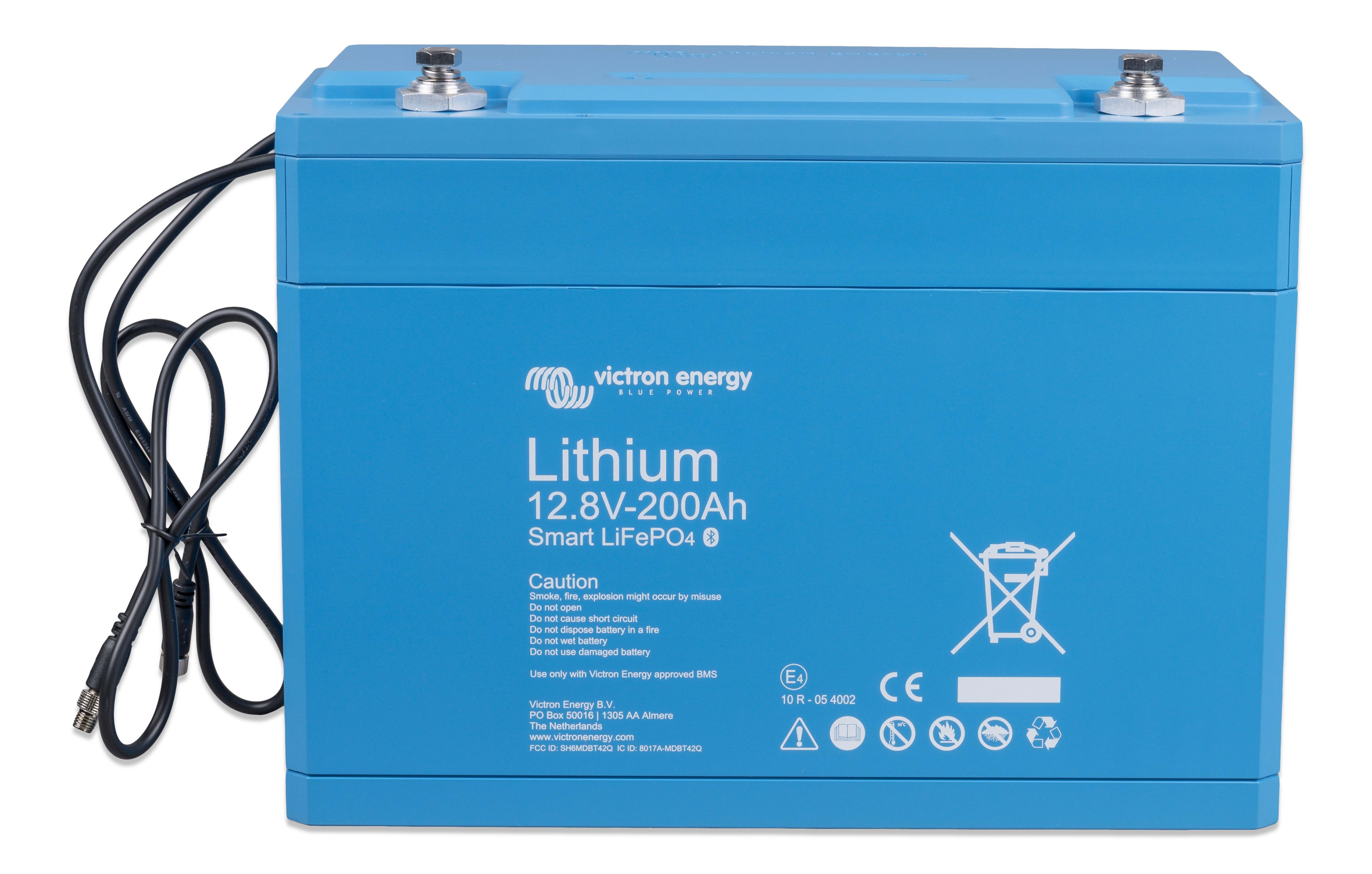 Madenr - Batterie Lithium LiFePO4 12,8V/200Ah Smart