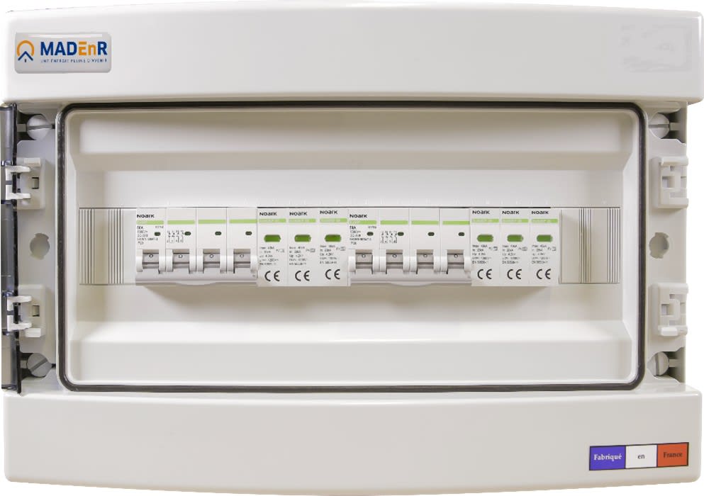 Madenr - Coffret PV 1000VDC 2MPPT 2 Strings 2 intersectionneurs avec parafoudre