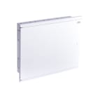 Madenr - Coffret métal encastrable EMFF, 132 modules 4 rangées (4x33) porte acier blanche