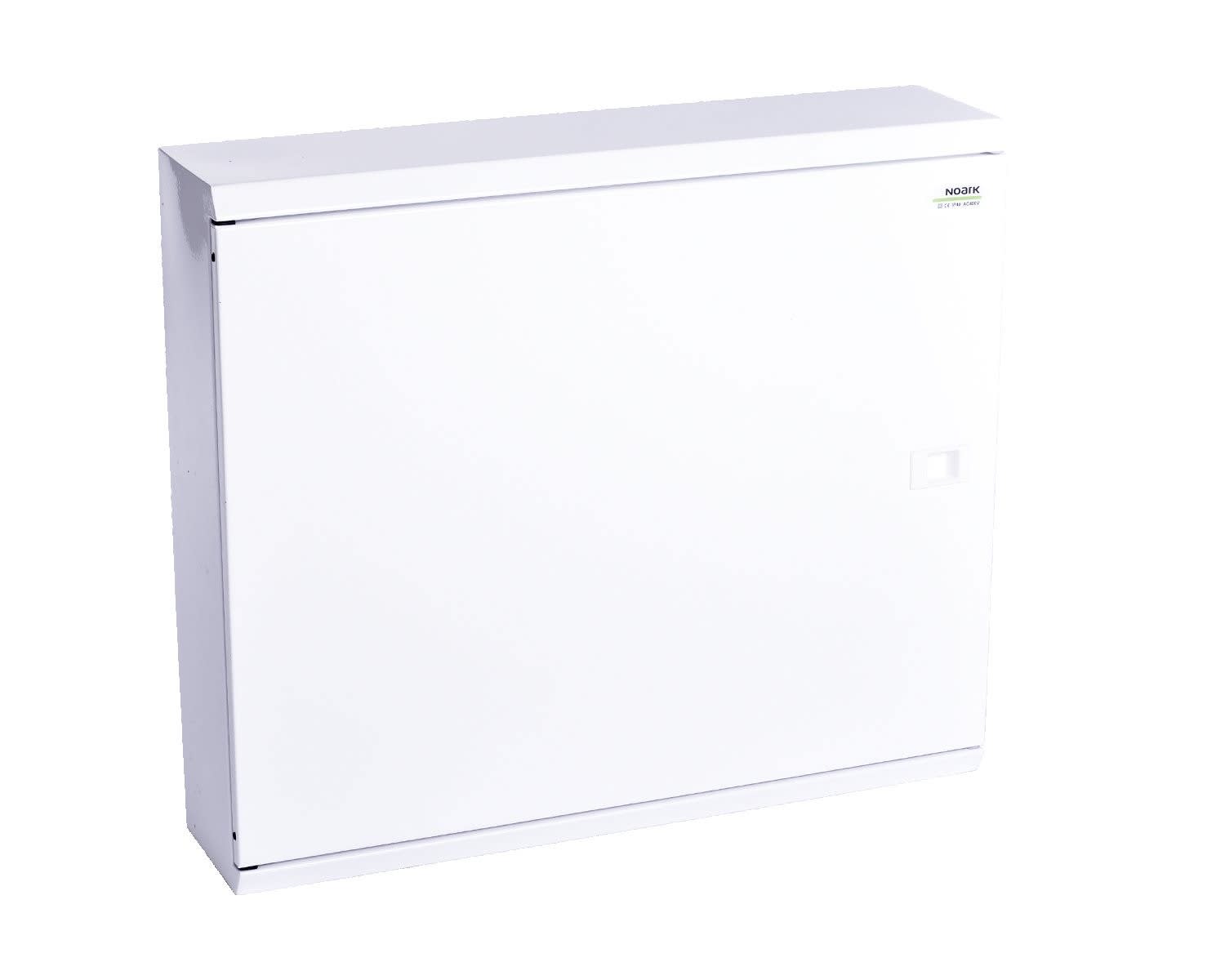 Madenr - Coffret métal EMFS, 66 modules, 2 rangées (2x33) porte acier blanche