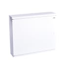 Madenr - Coffret métal EMFS, 66 modules, 2 rangées (2x33) porte acier blanche