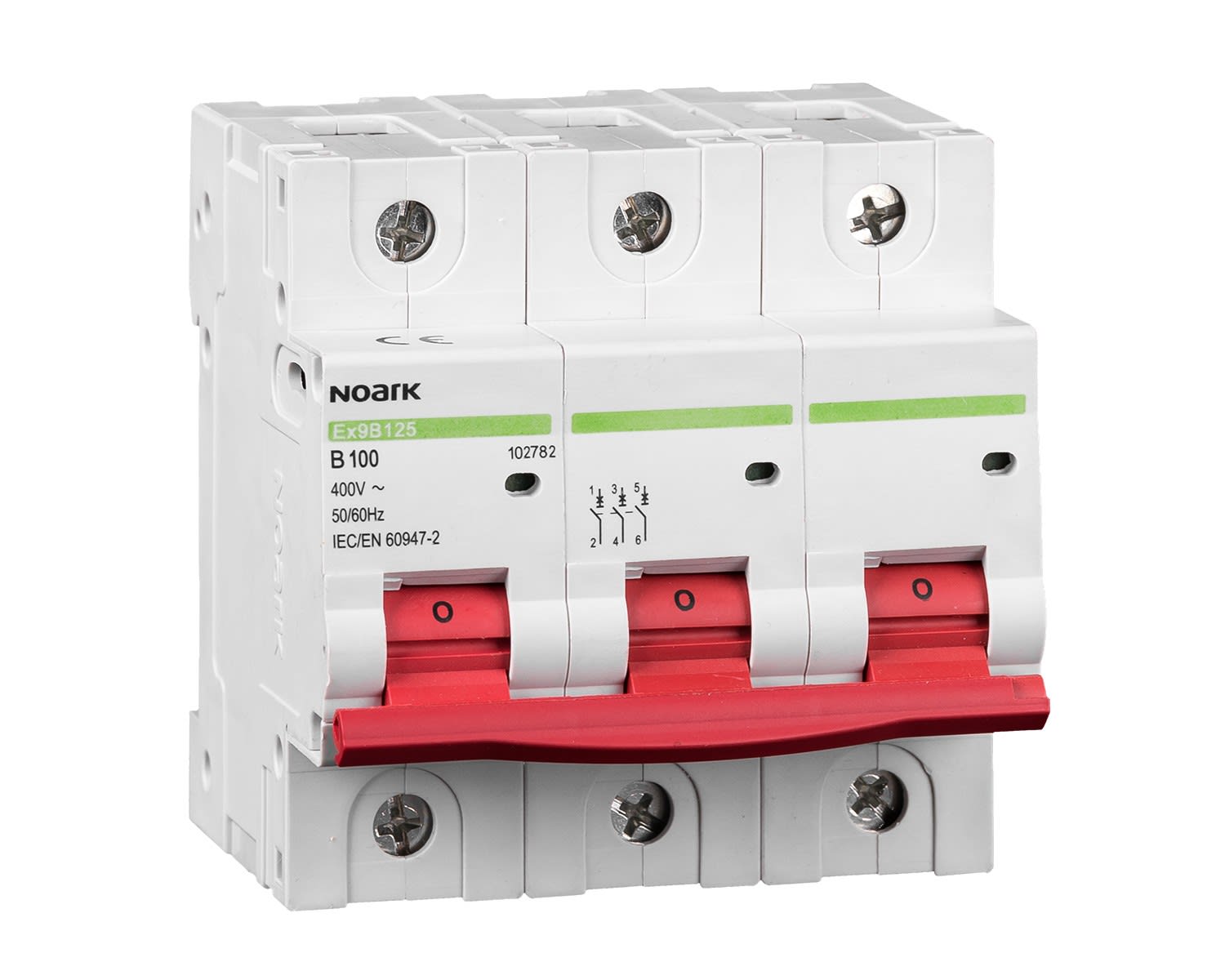 Madenr - Disjoncteur 3 pôles Ex9B125 80 A courbe D 20 kA
