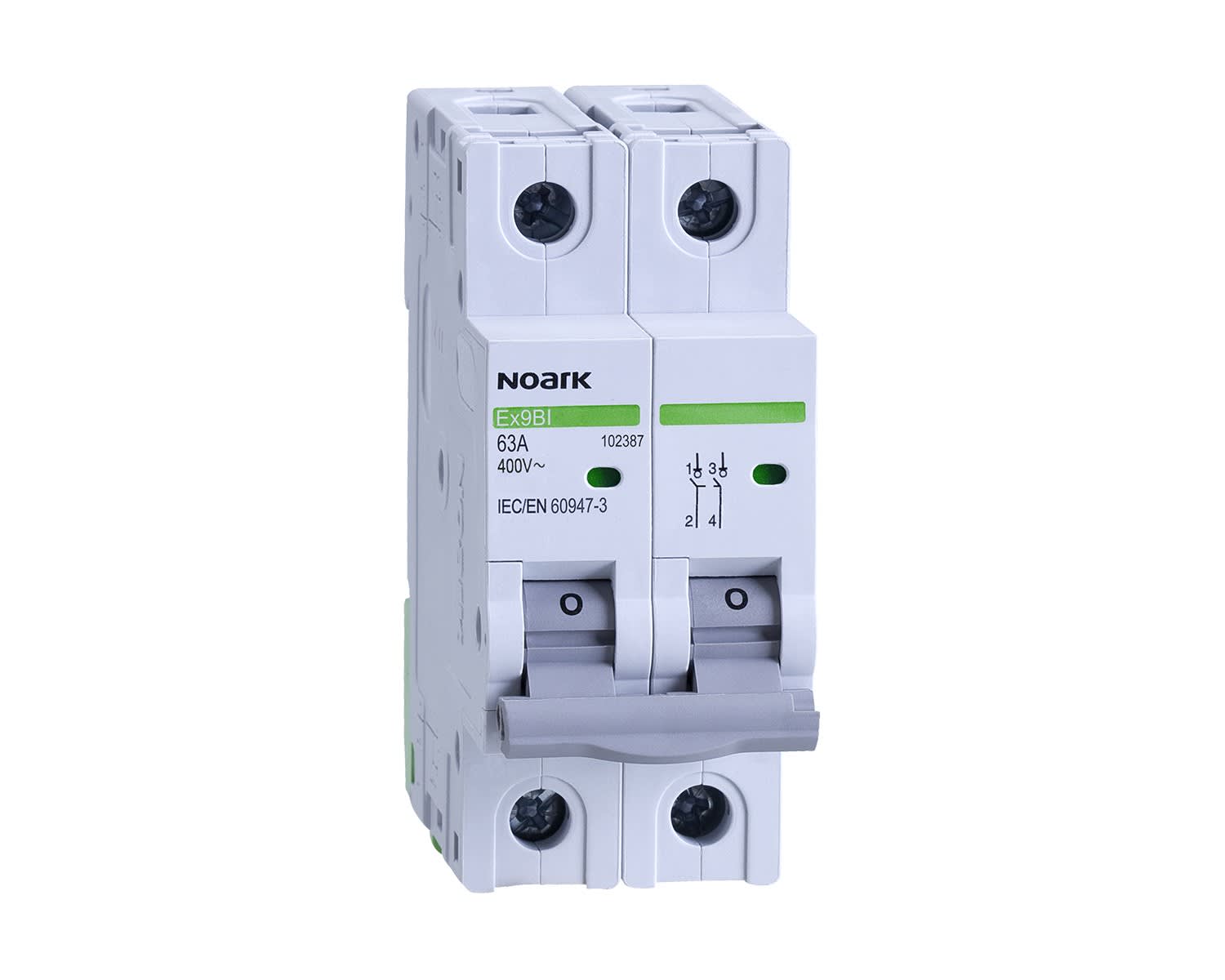 Madenr - Interrupteur sectionneur 2 pôles Ex9BI 40 A