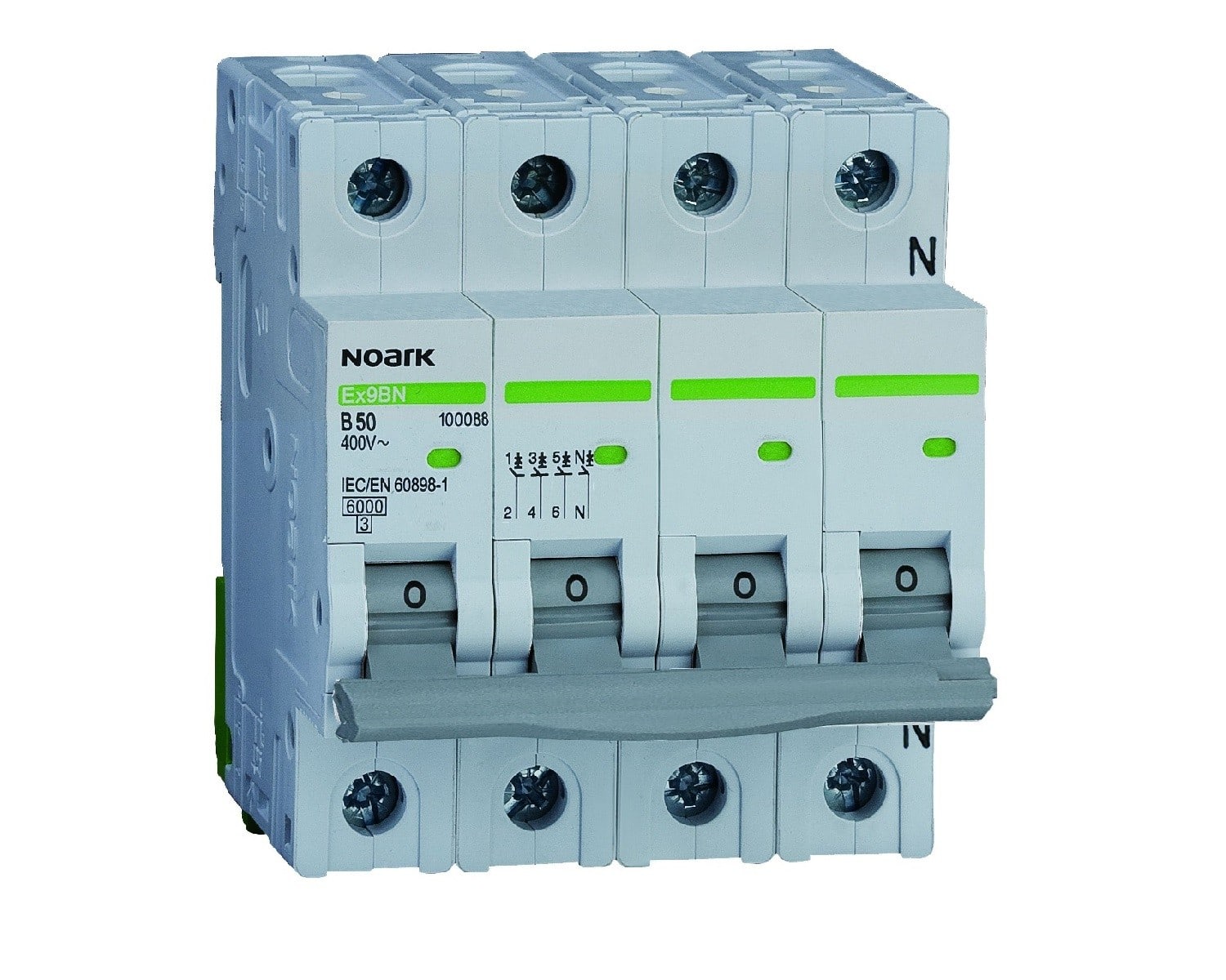 Madenr - Disjoncteur 3 pôles + Neutre Ex9BN 40 A courbe C 6 kA