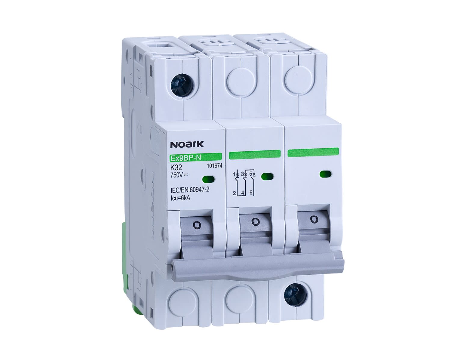 Madenr - Disjoncteur 3 pôles Ex9BN 40 A courbe B 6 kA