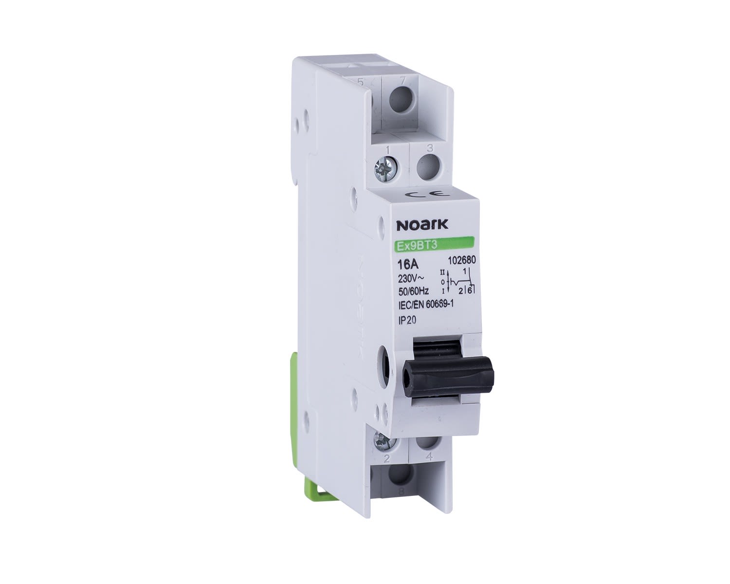 Madenr - Inverseur Ex9BT3 32 A, 3 positions (I-0-II), contact auxiliaire 2 OF