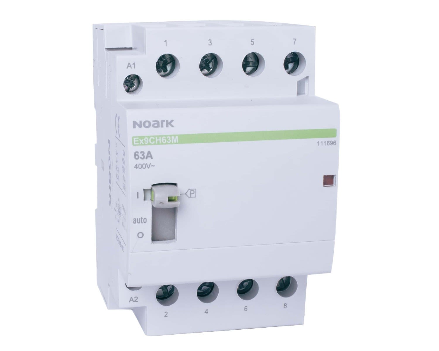 Madenr - Contacteur modulaire manuel EX9CH40M : 4 NO, 220-240 VAC, 40 A