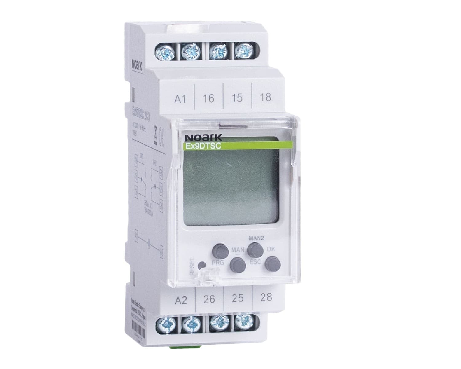 Madenr - Minuteur digital Ex9DTS 1 contact OF 230 V programme journalier et hebdo
