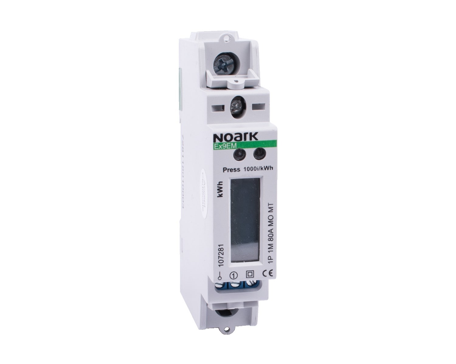 Madenr - Compteur d'énergie Ex9EM 1 pôle, 80 A, communation Modbus, écran LCD