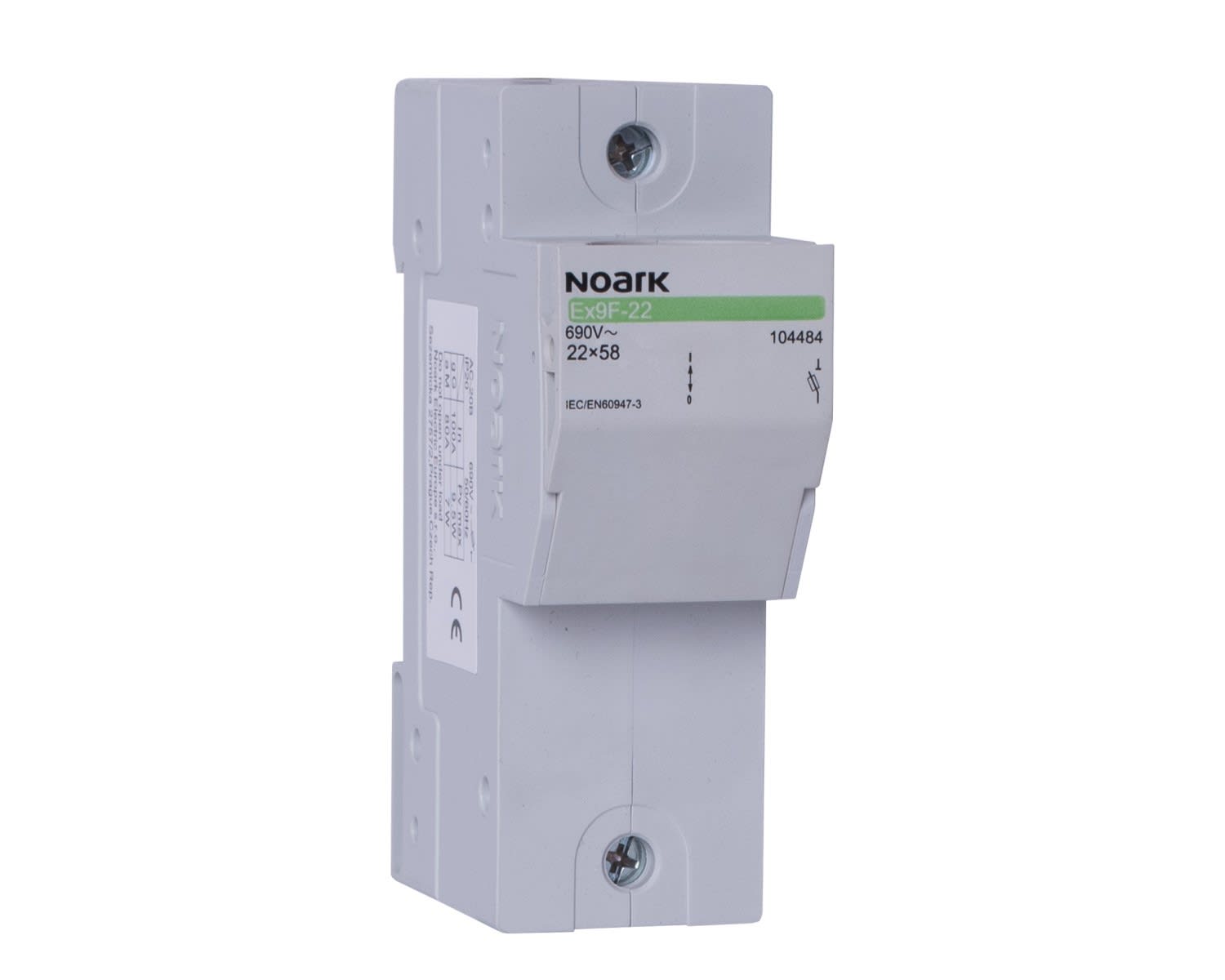 Madenr - Porte fusible cylindrique Ex9F-22 pour fusible 22x58mm 100 A 3 pôles