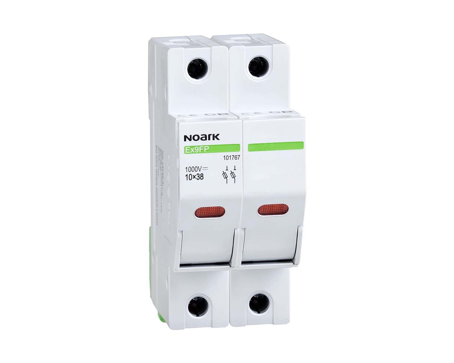 Madenr - Porte fusible DC 2 pôles Ex9FP 30 A avec signalisation