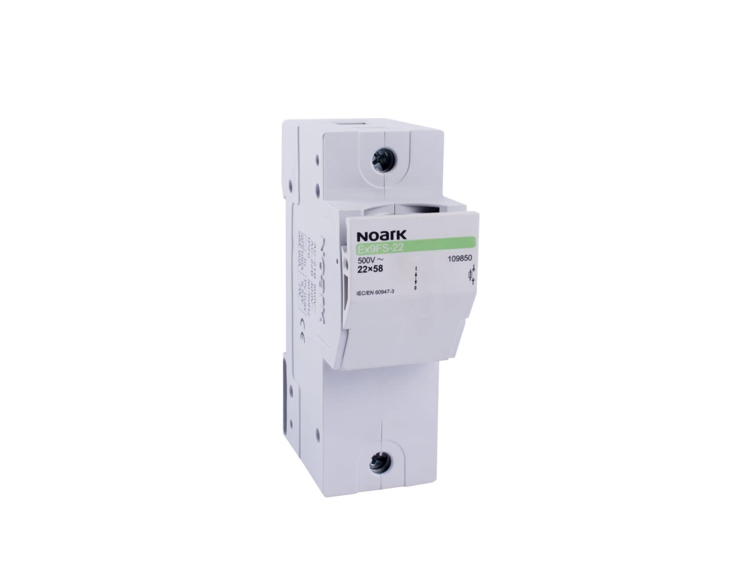 Madenr - Interrupteur sectionneur à fusible cylindrique 22x58mm 1 pôle Ex9FS-22 100 A