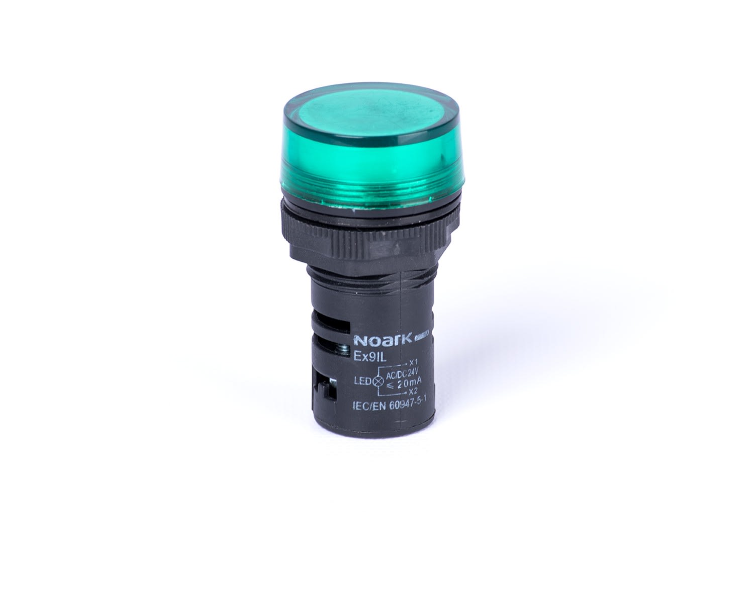 Madenr - Voyant plat Ex9IL 24 V AC/DC vert, connexion interne = résistance