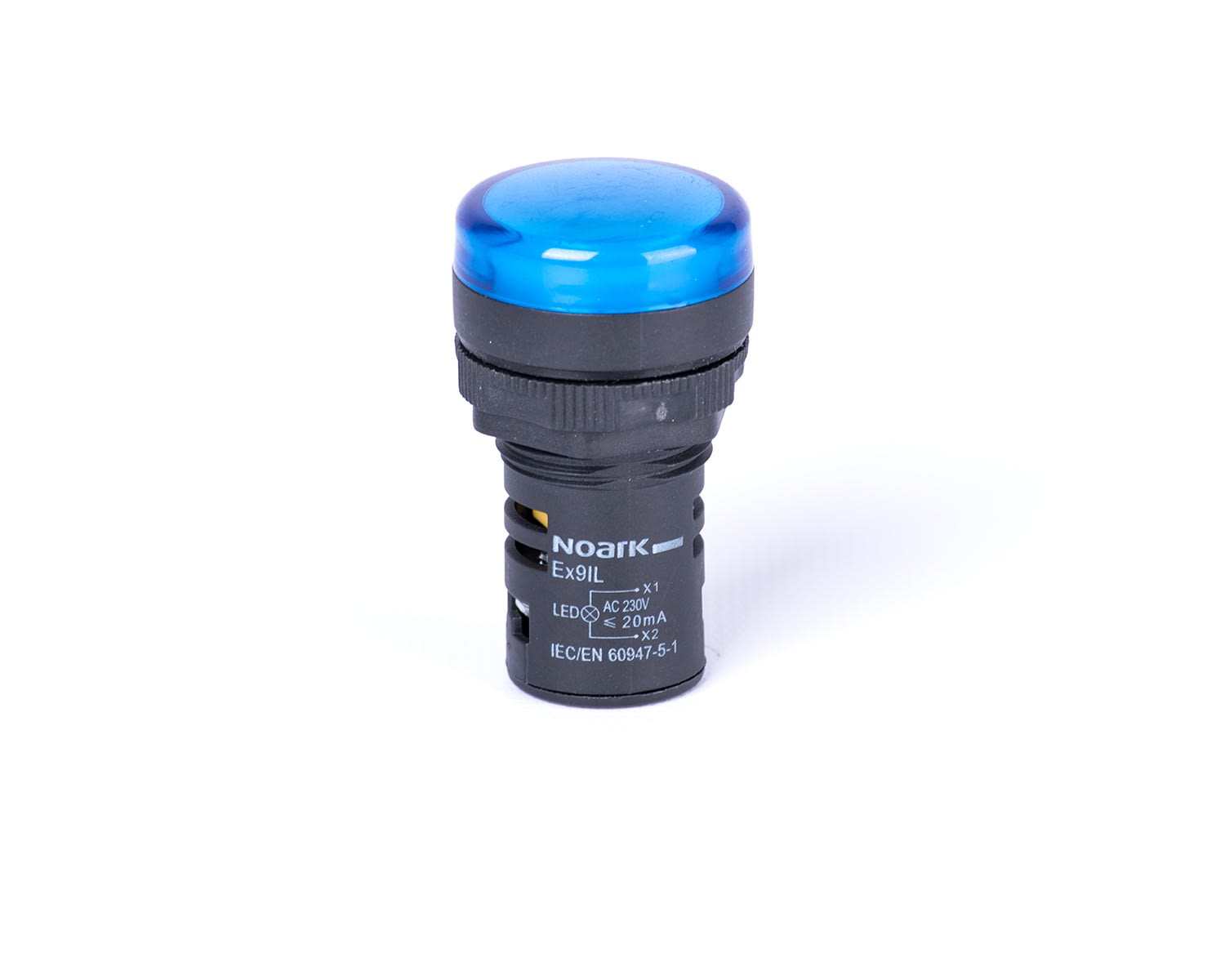 Madenr - Voyant en relief Ex9IL 36 V AC/DC bleu, connexion interne = résistance