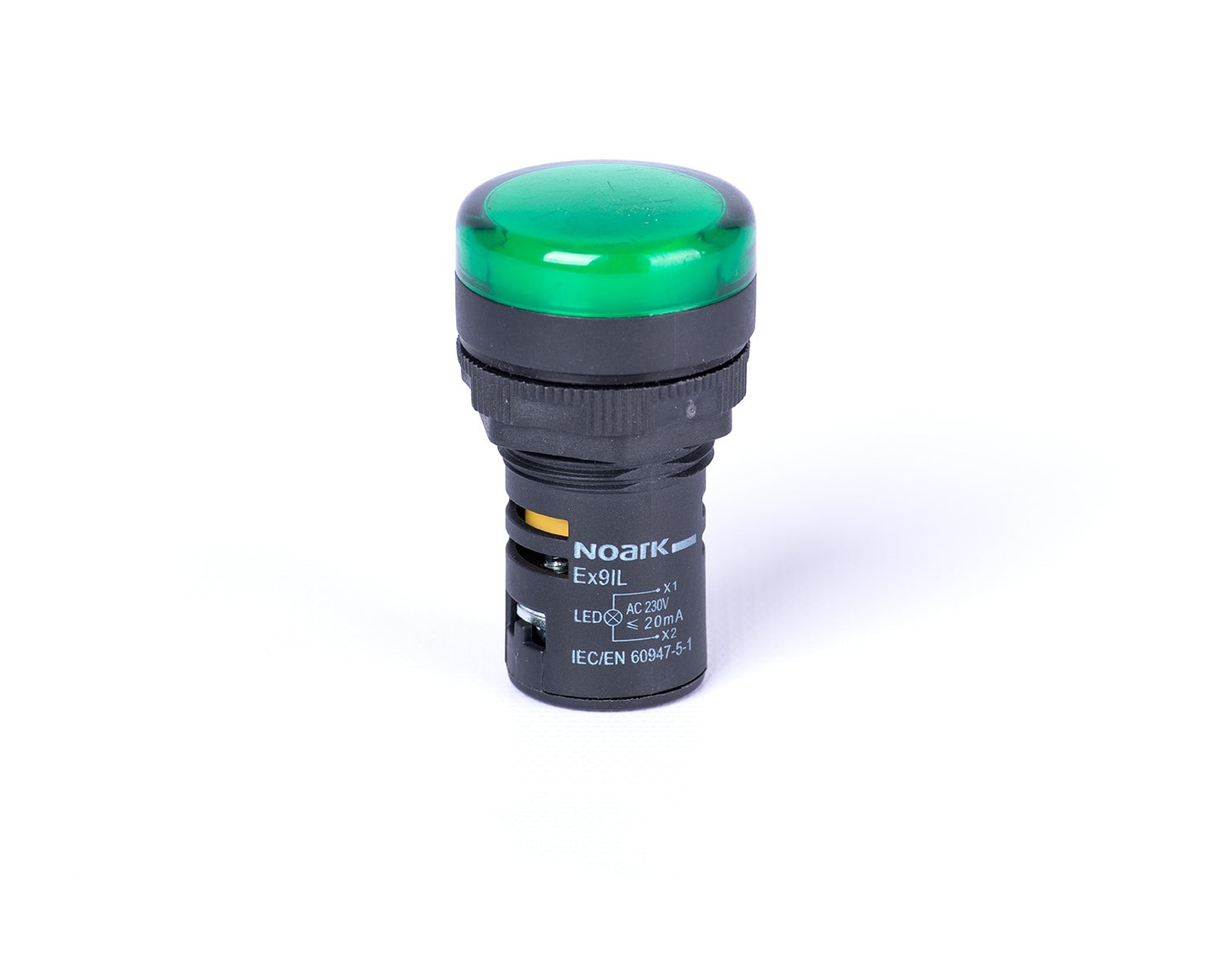 Madenr - Voyant en relief Ex9IL 48 V AC/DC vert, connexion interne = résistance