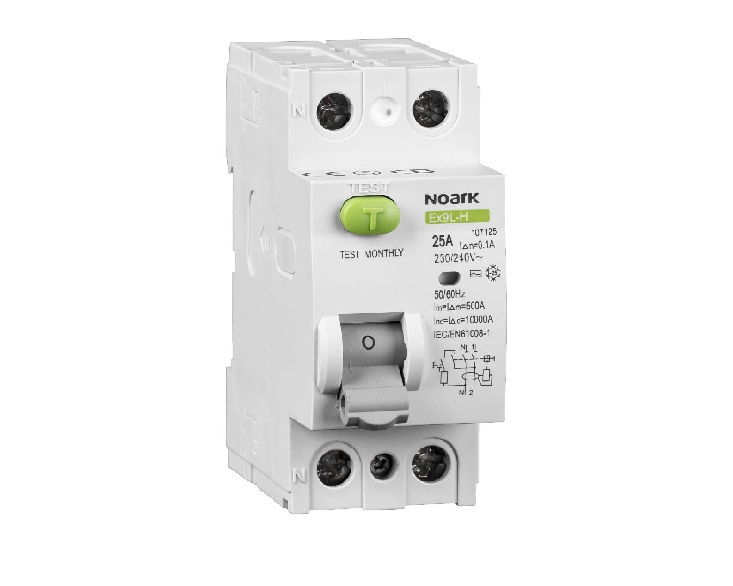 Madenr - Interrupteur différentiel 2 pôles Ex9L-H 16 A type AC 300mA 10kA