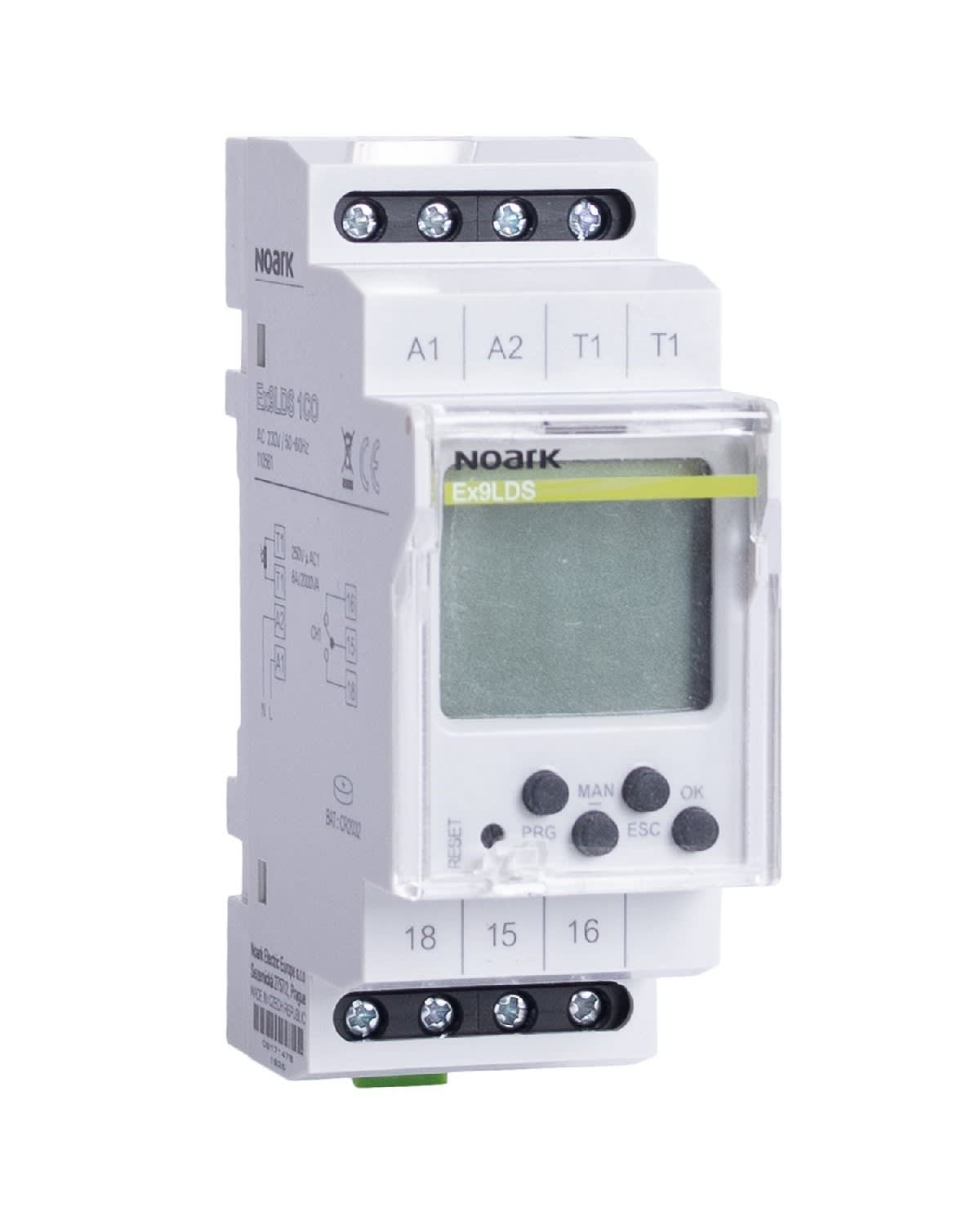 Madenr - Commutateur éclairage Ex9LAS avec capteur crépusculaire 230 VAC, 1OF, digital