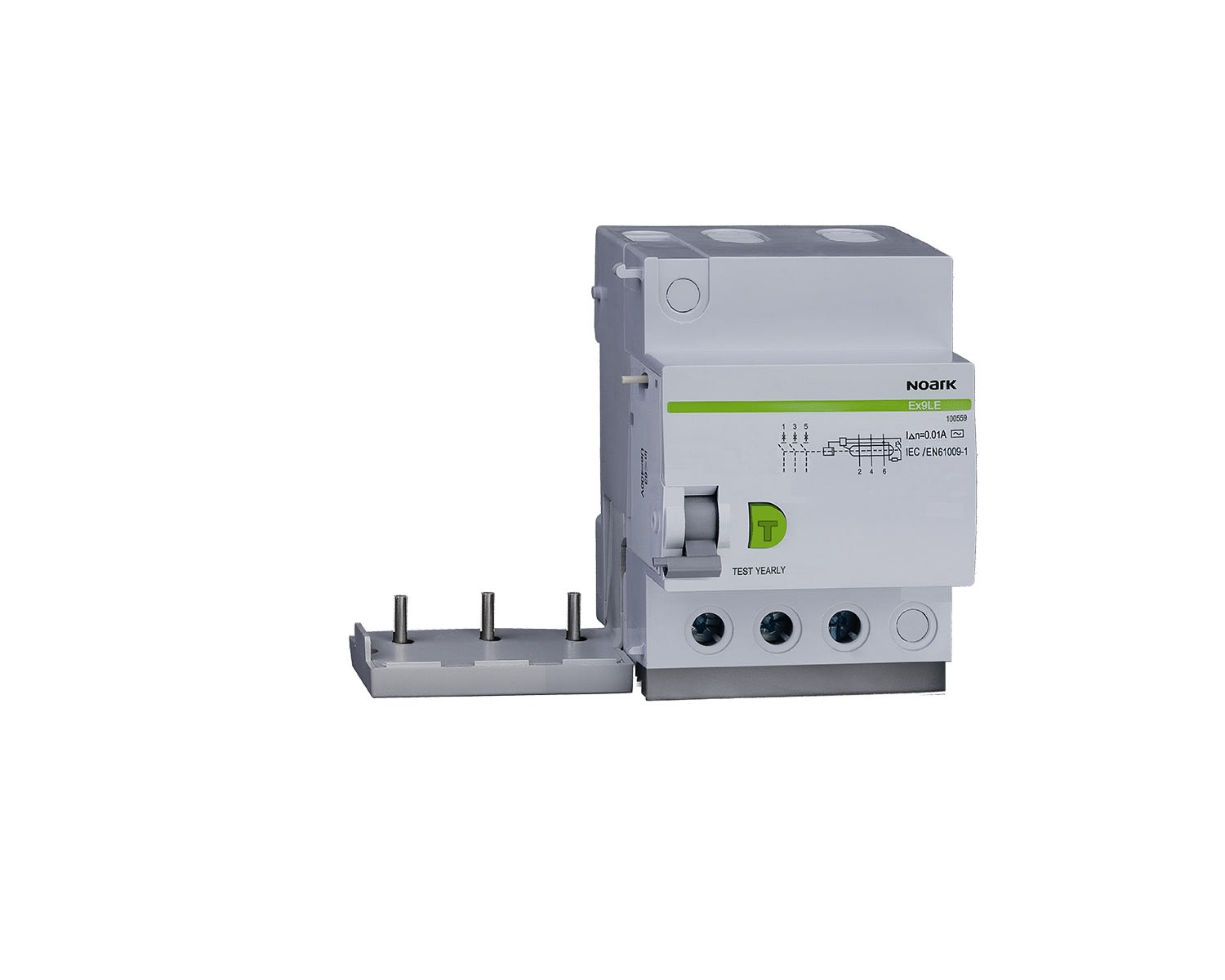 Madenr - Bloc différentiel pour disjoncteur Ex9B 3 pôles 40A 10mA