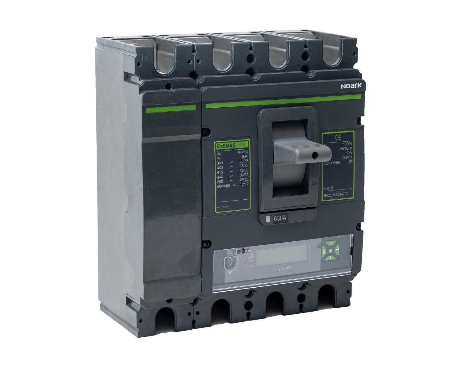 Madenr - Disjoncteur 4 pôles AC compact boitier moulé Ex9M5P SU20S 800 A, Icu=150kA