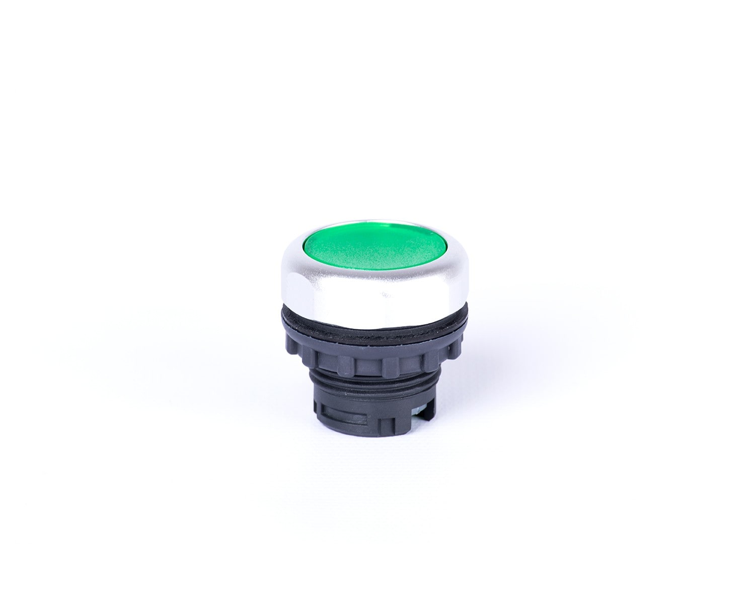 Madenr - Bouton plat E9XP1 momentané, avec éclairage LED, vert