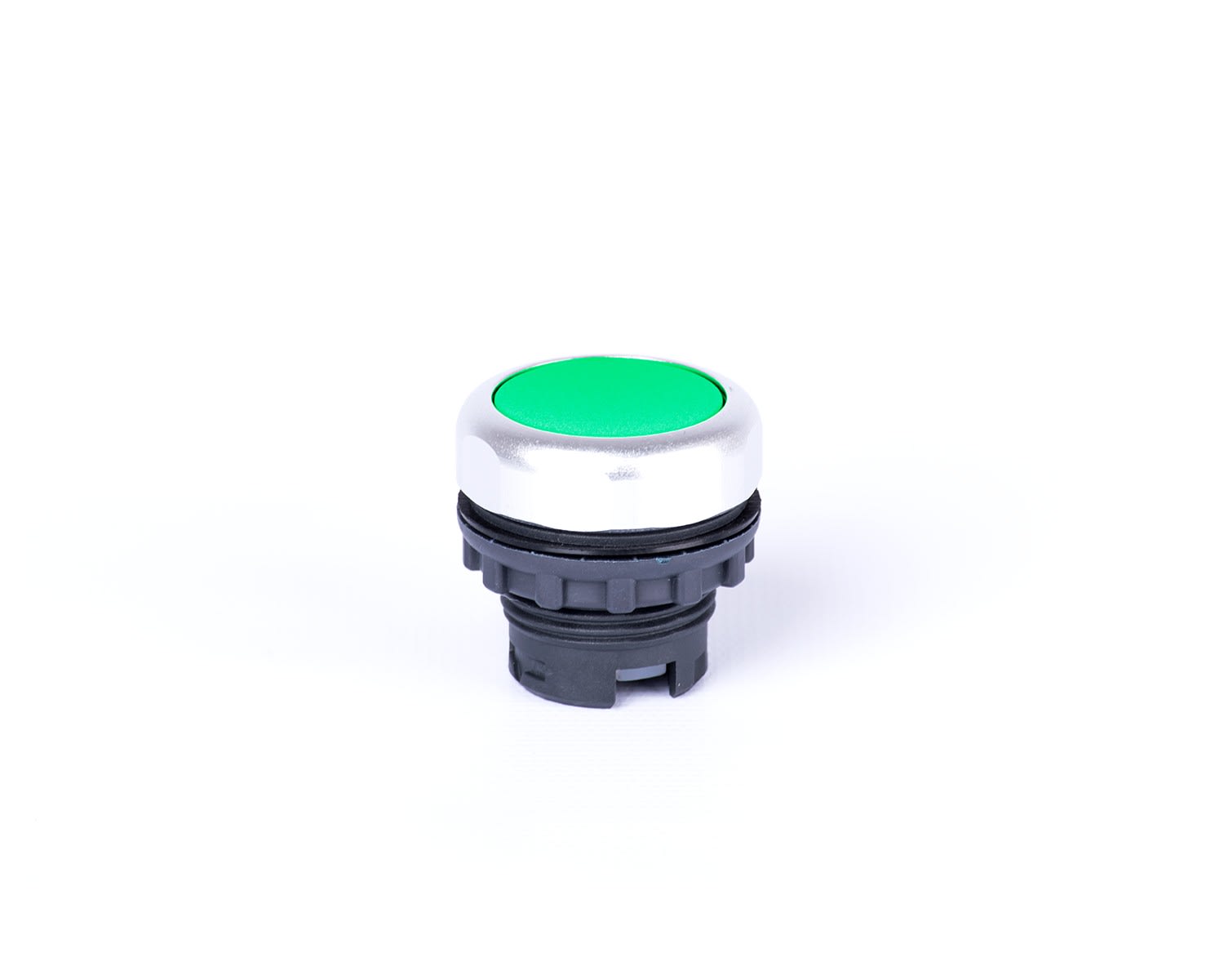 Madenr - Bouton plat E9XP1 momentané, sans éclairage LED, vert