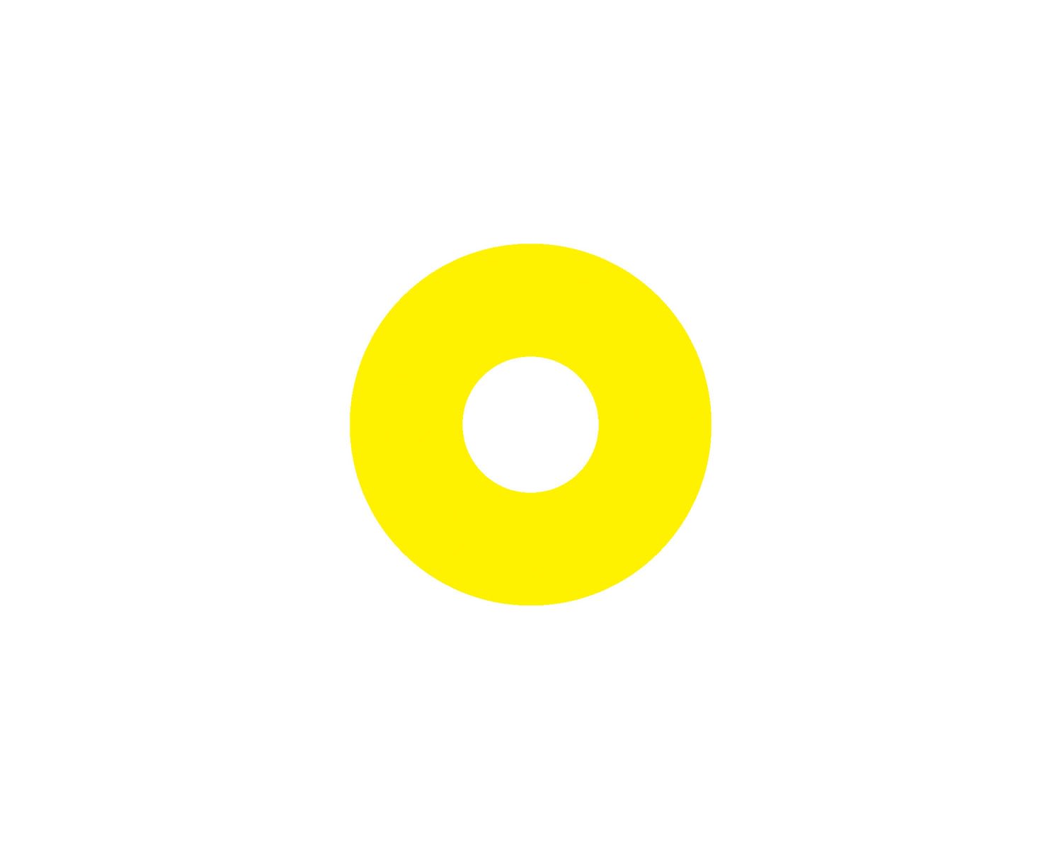 Madenr - Etiquette adhésive Ex9P1 H pour arrêt d'urgence taille 60 mm, jaune, vierge