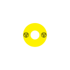 Madenr - Etiquette adhésive Ex9P1 H pour arrêt d'urgence taille 60 mm, jaune, AU