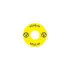 Madenr - Etiquette adhésive Ex9P1 H pour arrêt d'urgence taille 60 mm, jaune, Hongrois