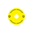 Madenr - Etiquette adhésive Ex9P1 H pour arrêt d'urgence taille 90 mm, jaune, Tchèque