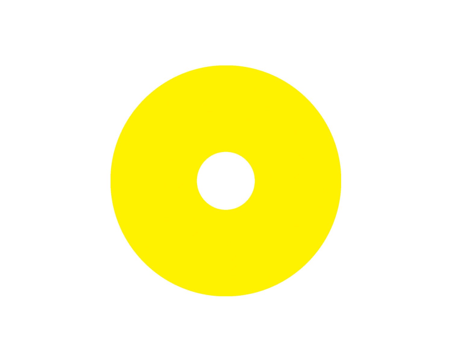 Madenr - Etiquette adhésive Ex9P1 H pour arrêt d'urgence taille 90 mm, jaune, vierge
