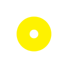 Madenr - Etiquette adhésive Ex9P1 H pour arrêt d'urgence taille 90 mm, jaune, vierge