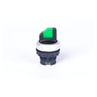 Madenr - Commutateur momentané Ex9P1 SS3I 3 positions vert, avec éclairage LED