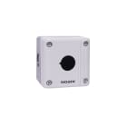 Madenr - Boitier Ex9P2 FH pour bouton d'arrêt d'urgence, 1 trou Gris
